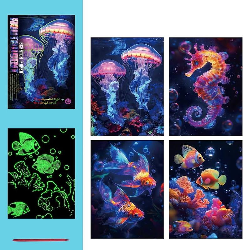 نقاشی خراشیدنی یا زغالی 