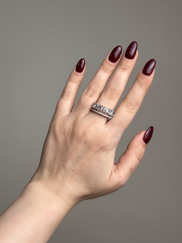 انگشتر جواهری نگین باگت