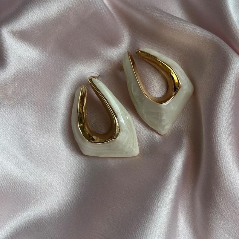 گوشواره هندسی میناکاری