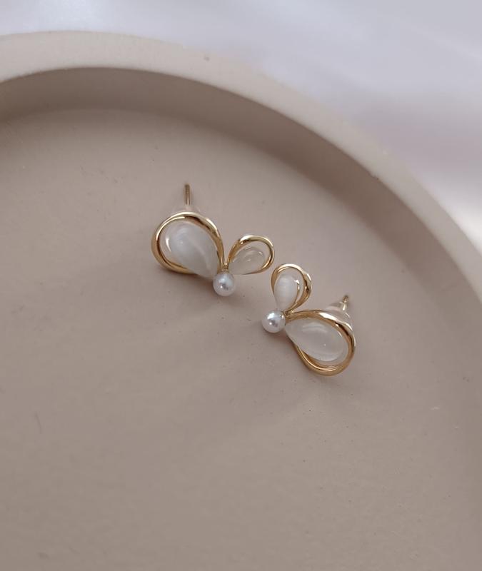 گوشواره حلقه‌ای آینه‌ای