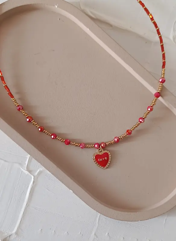 گردنبند سنگ و love
