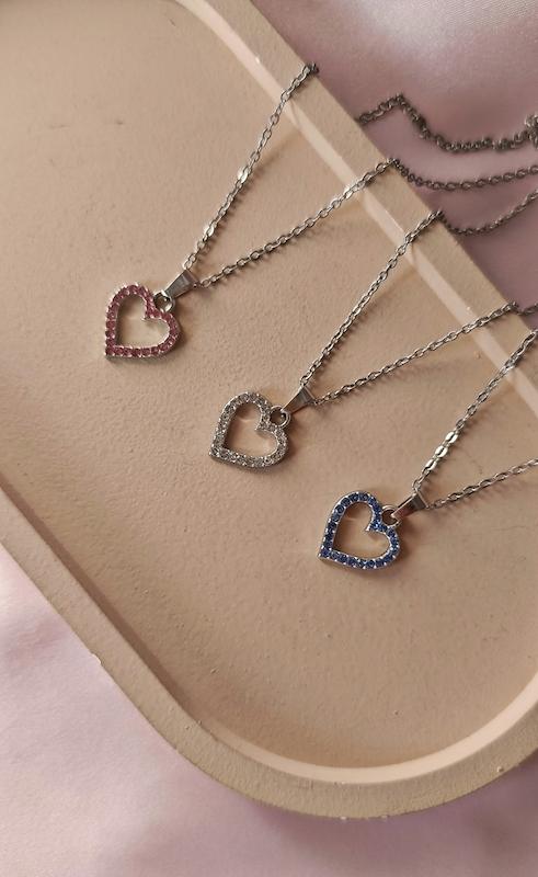 گردنبند‌های قلب نگین‌دار