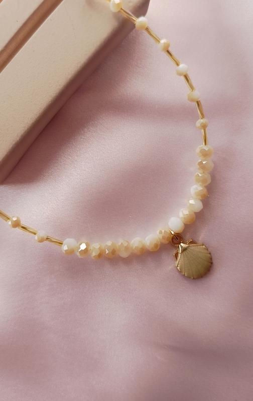 گردنبند سنگ و پلاک صدف