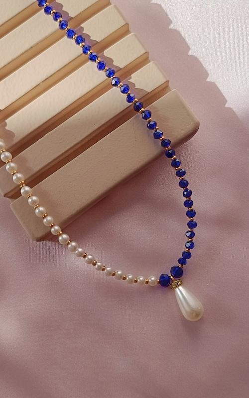 گردنبند سنگ و مروارید