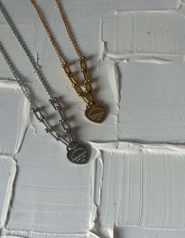 گردنبند تیفانی استیل