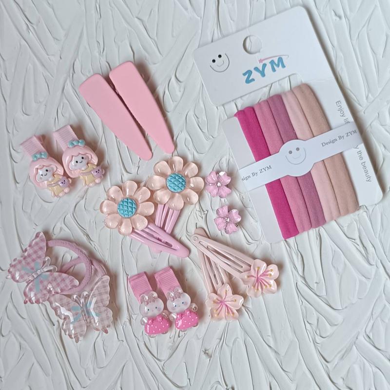 ست کش و گل‌سر صورتی