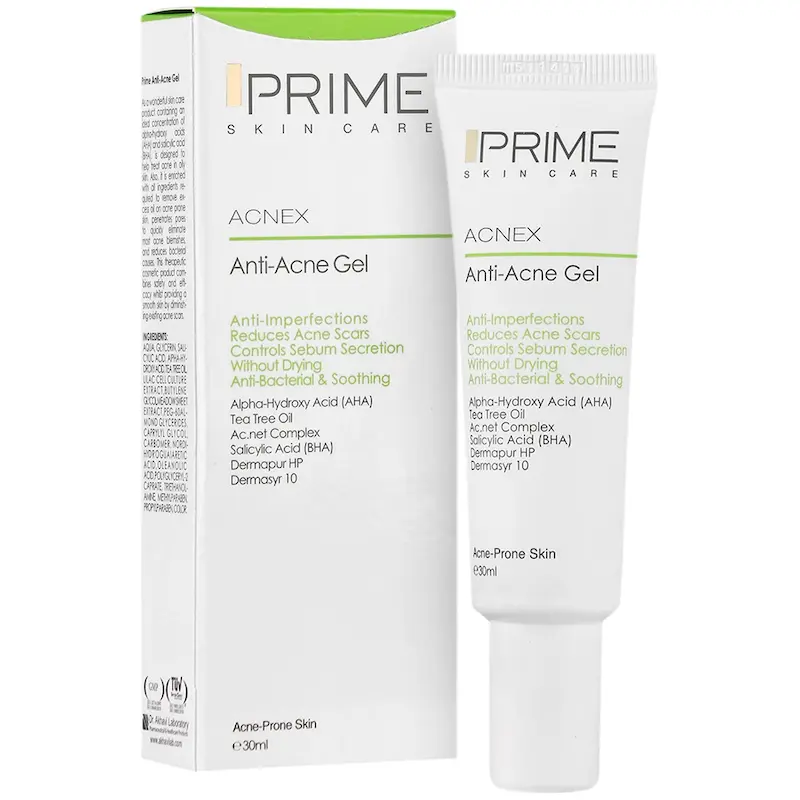 ژل پوست آکنه دار پرایم ACNEX PRIME، مناسب پوست های مستعد آکنه، حجم30میلی لیتر