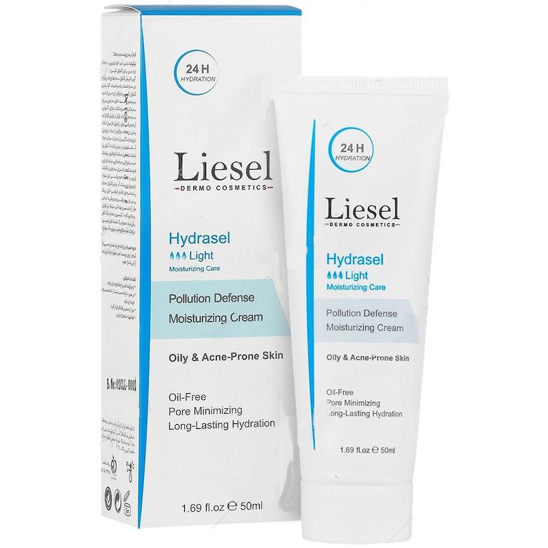 کرم آبرسان لایسل Hydrasel، مناسب پوست چرب و مختلط، حجم50میلی لیتر