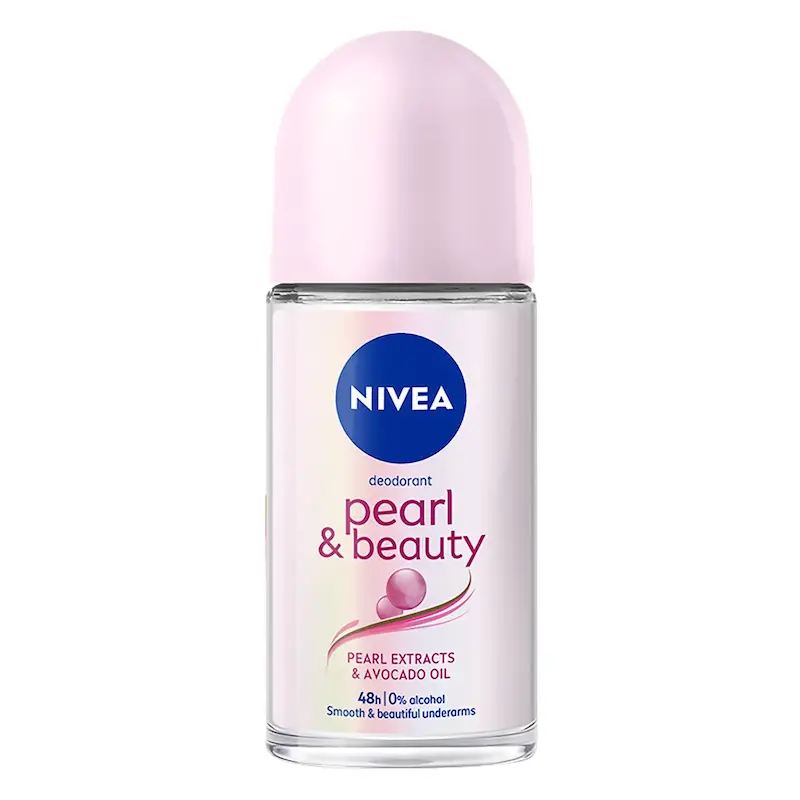 مام رول ضدتعریق بانوان مدل Pearl & Beauty 72H، صدفی پودری، حجم 50 میلی لیتر