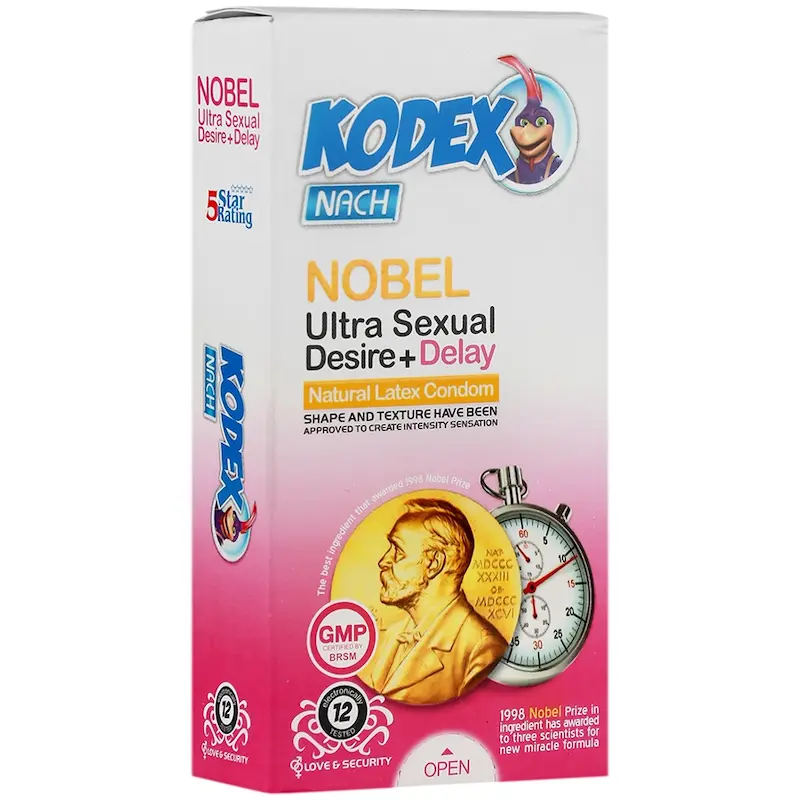 کاندوم ناچ کدکس مدل نوبل Nobel، بسته 12 عددی