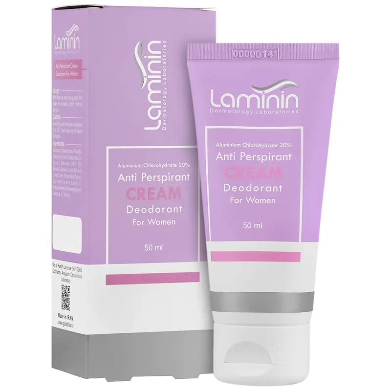 دئودورانت کرمی ضد تعریق لامینین Laminin، مخصوص بانوان، حجم50میلی لیتر