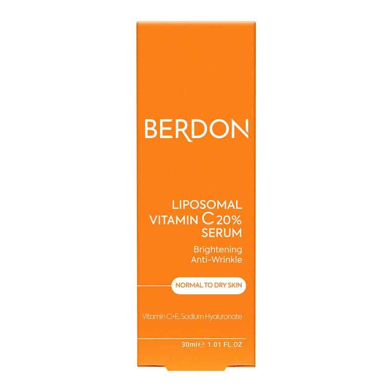 سرم ویتامین سی20% لیپوزومال بردون BERDON، مناسب پوست نرمال تا خشک، حجم30میلی لیتر
