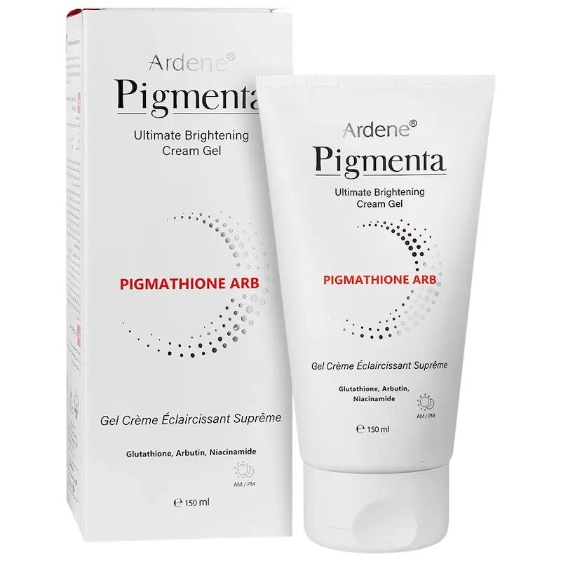 ژل کرم روشن کننده پوست بدن آردن پیگمنتا Ardene Pigmenta، رفع لک ها و تیرگی های موضعی در نواحی حساس بدن، حجم150گرم