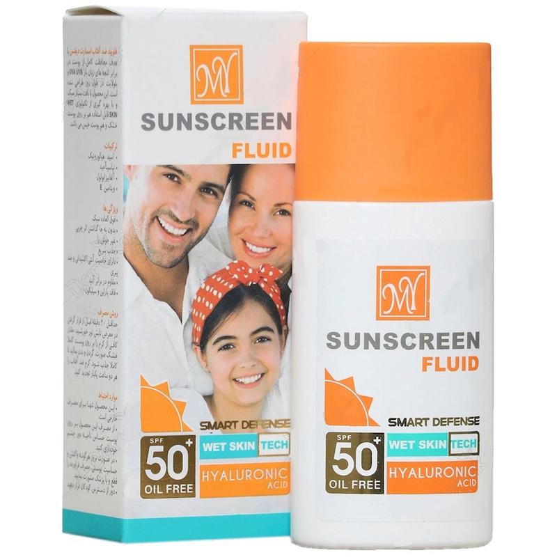 فلوئید ضدآفتاب بی‌رنگ مای MY SPF50 Smart Defense، مناسب انواع پوست، حجم 50 میلی‌لیتر
