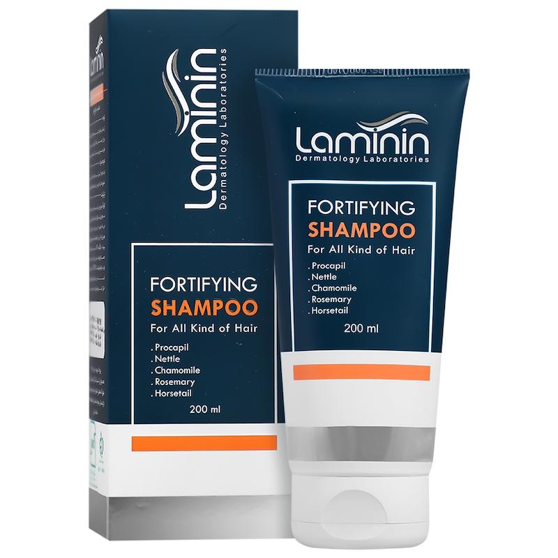 شامپو تقویت کننده لامینین Laminin، مناسب برای انواع مو، حجم 200 میلی لیتر