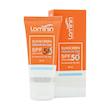 کرم ضد آفتاب بی‌رنگ دست و صورت لامینین +SPF 50 مدل ویتامینه محافظ UVA ،UVB مناسب برای پوست چرب و معمولی حجم 50 میل
