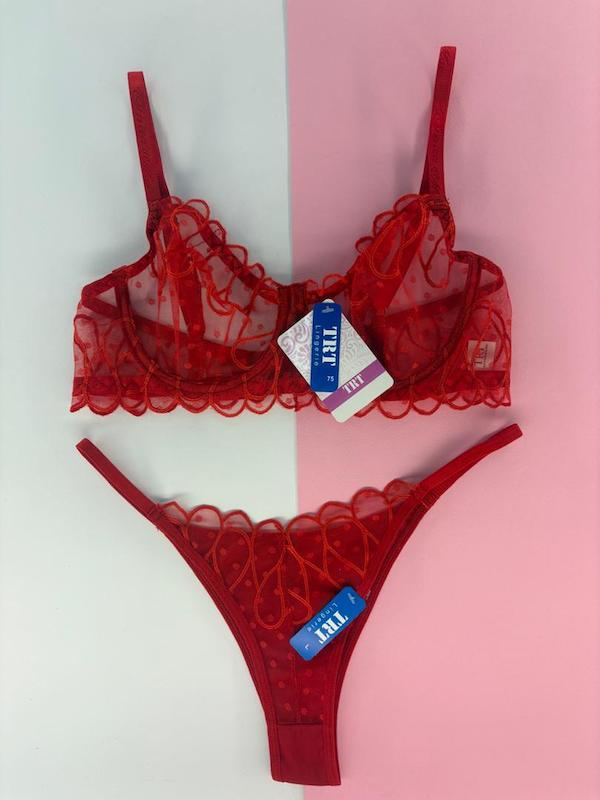 ست دانتل فنردار قرمز جدید