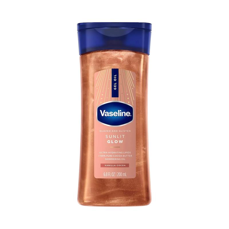 روغن بدن ژله ای شاین دار وازلین vaseline sunlit glow