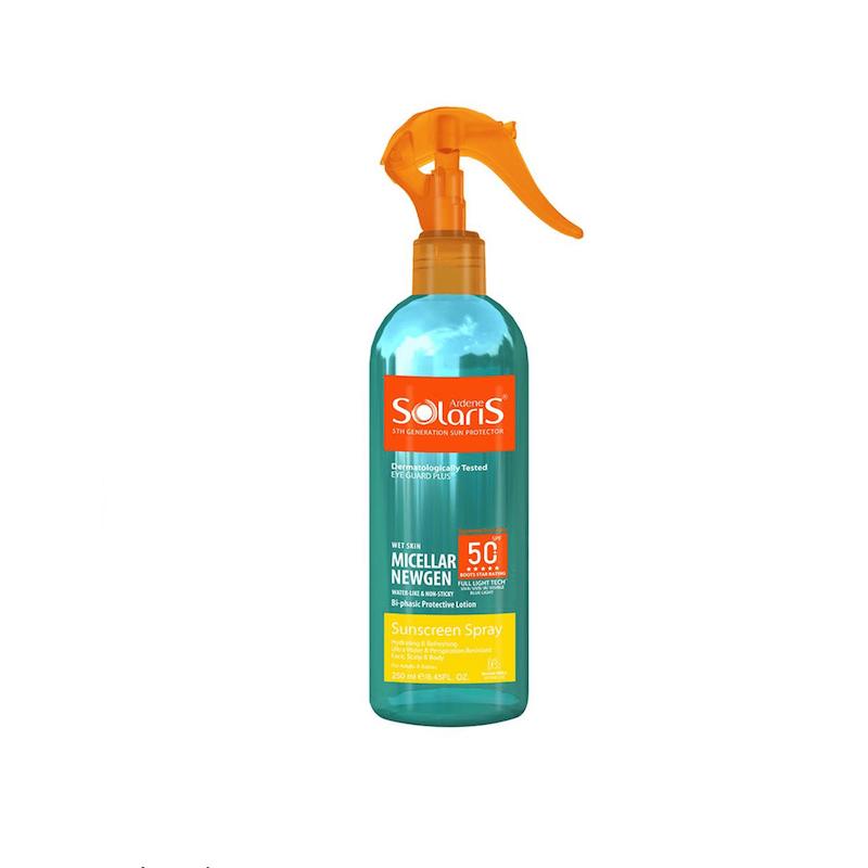 اسپری ضد آفتاب آردن سولاریس مدل Micellar Newgen 