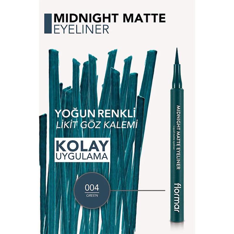 خط چشم ماژیکی فلورمار مدل Midnight matte