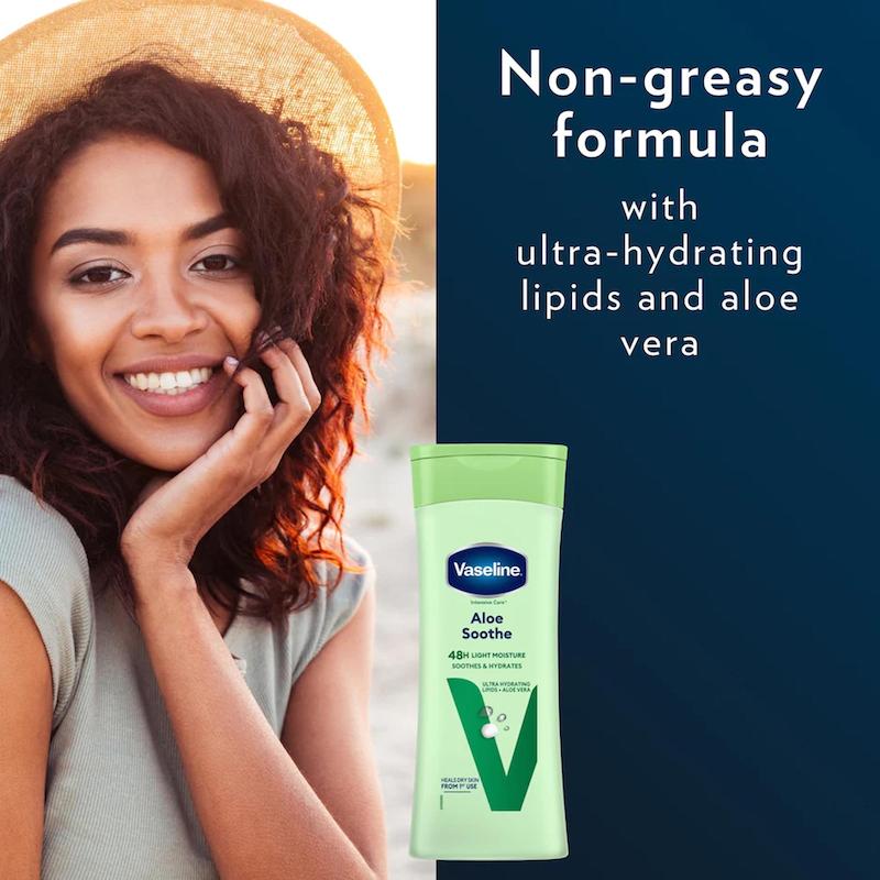 لوسیون بدن وازلین آلوئه ورا مدل Aloe Soothe