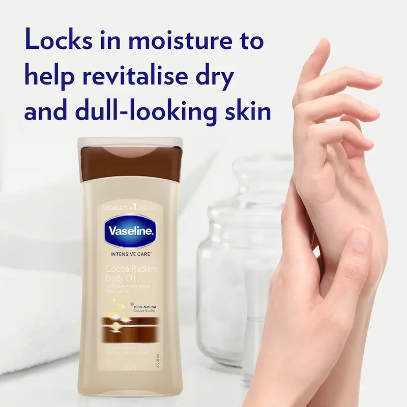 روغن بدن وازلین کاکائو مدل COCOA RADIANT BODY OIL