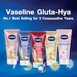 لوسیون بدن وازلین Gluta-Hya مدل ترمیم کننده شب