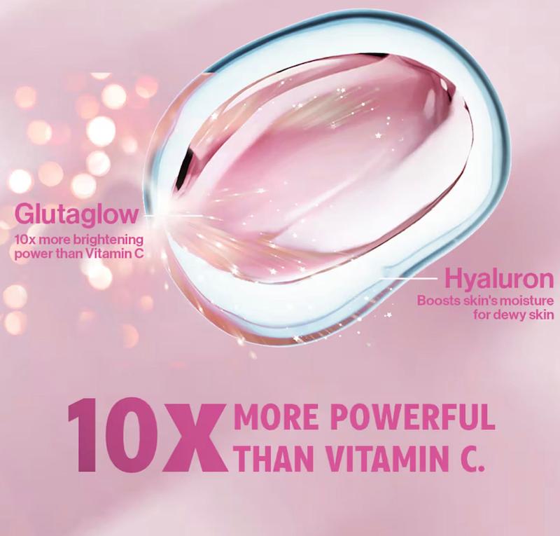 لوسیون بدن وازلین Gluta-Hya مدل آبرسان و درخشان کننده