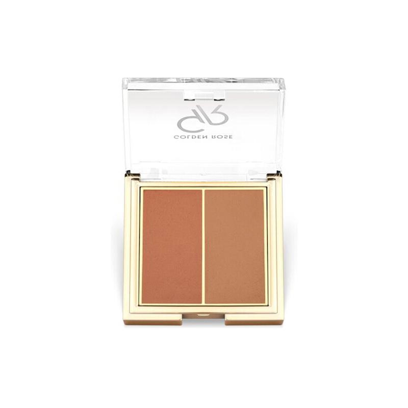 رژگونه دوقلو گلدن رز مدل Iconic Blush Duo