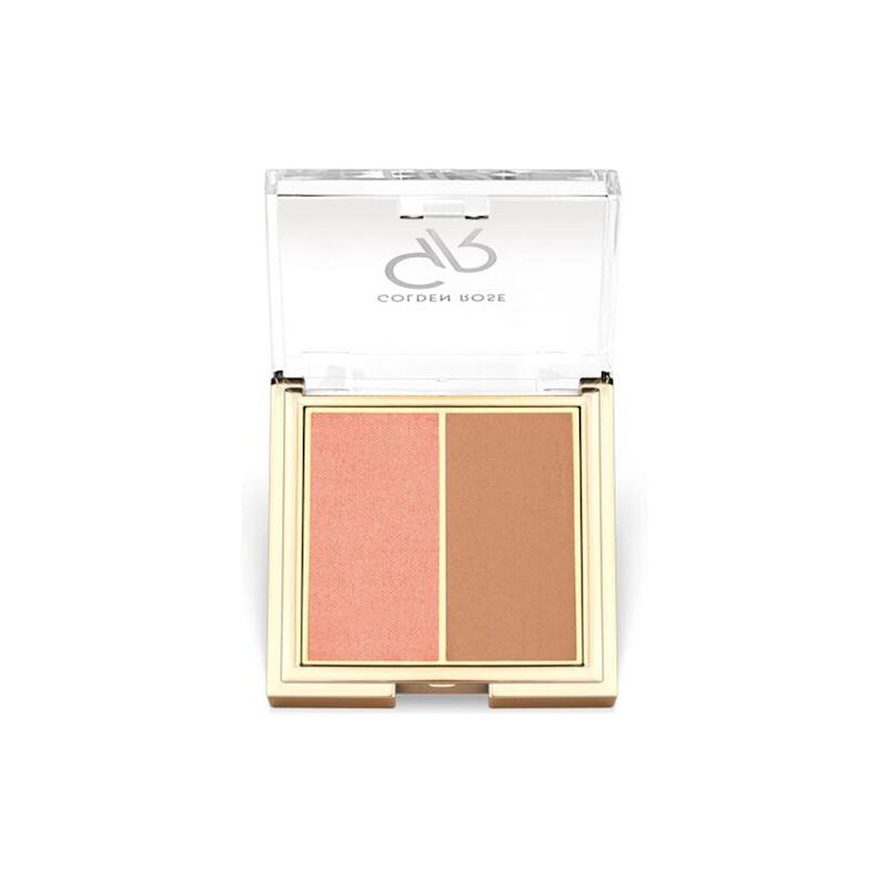 رژگونه دوقلو گلدن رز مدل Iconic Blush Duo