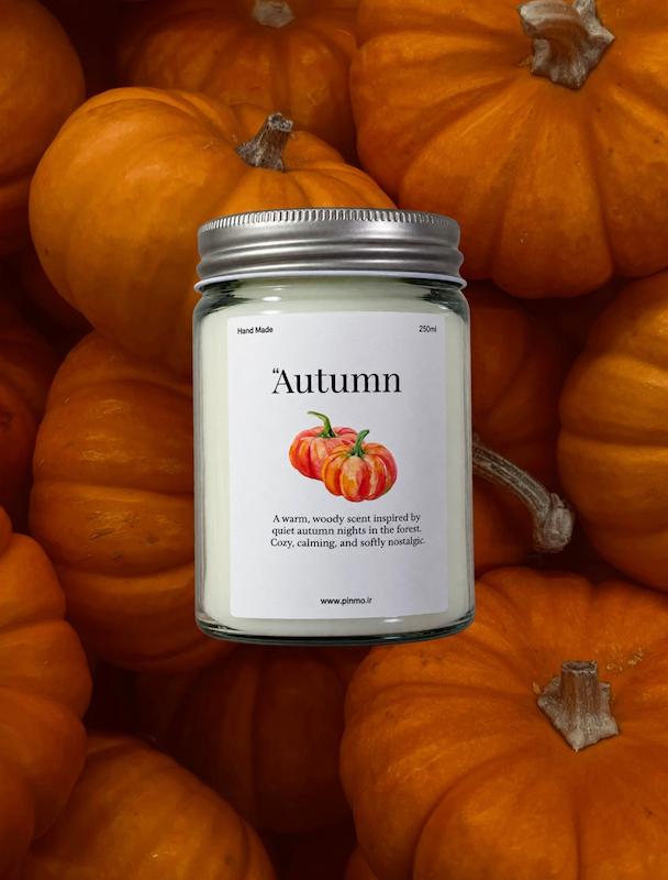 شمع پاییزی 🎃