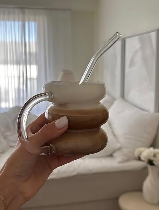 ماگ پیرکس دفرمه دسته دار✨