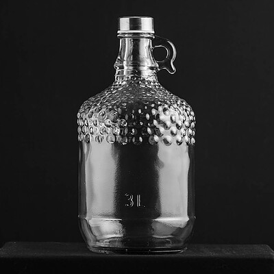 بطری رومانی ۳ لیتری درب استیل