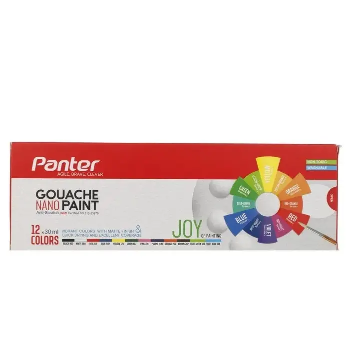 گواش پنتر 12 رنگ نانو پوشرنگ | Panter