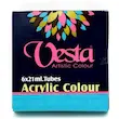 رنگ اکریلیک وستا 6 رنگ 21 میل | Vesta