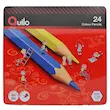مداد رنگی کویلو 24 رنگ تخت فلزی | Quilo