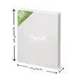 بوم پشت منگنه پارس بوم سایز 50*30 (دور سفید)