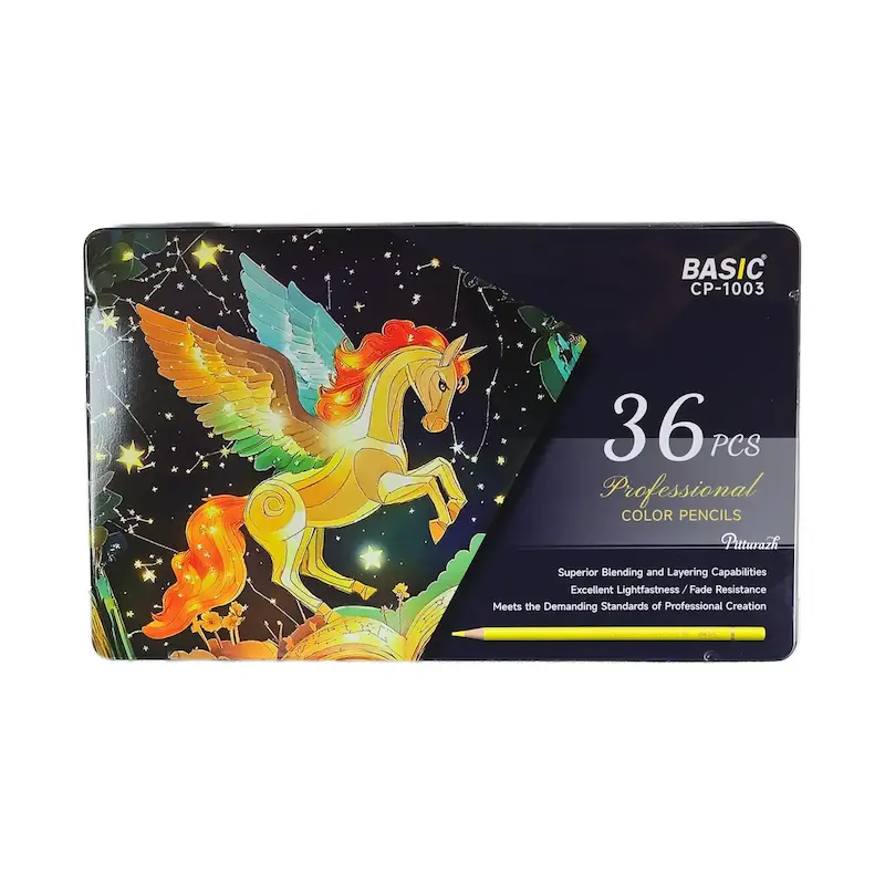 مداد رنگی بیسیک مدل پلی کروموس 36 رنگ | Basic