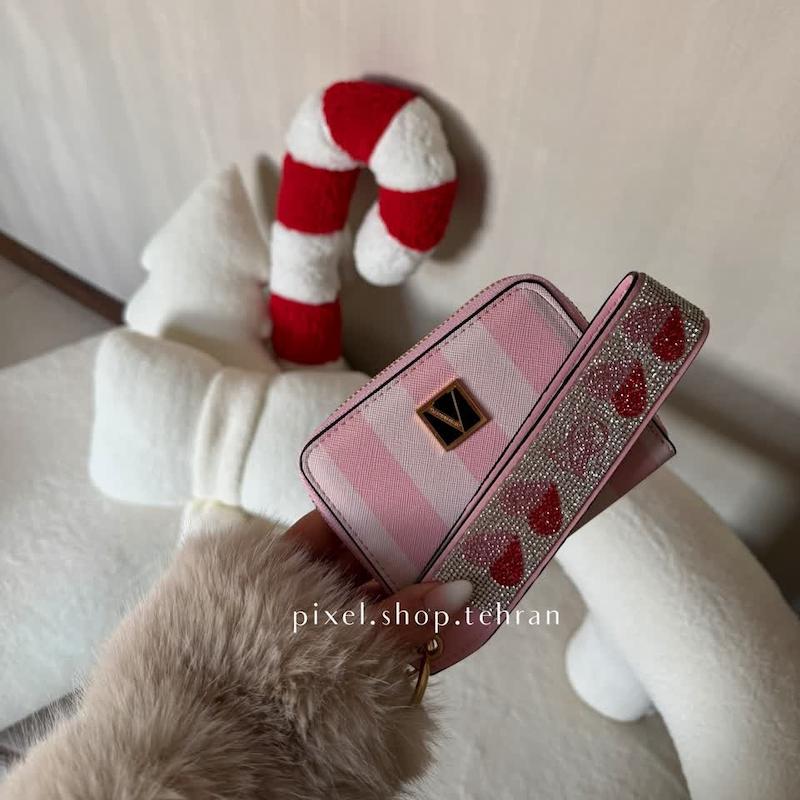 کیف کارت صورتی ویکتوریاسکرت