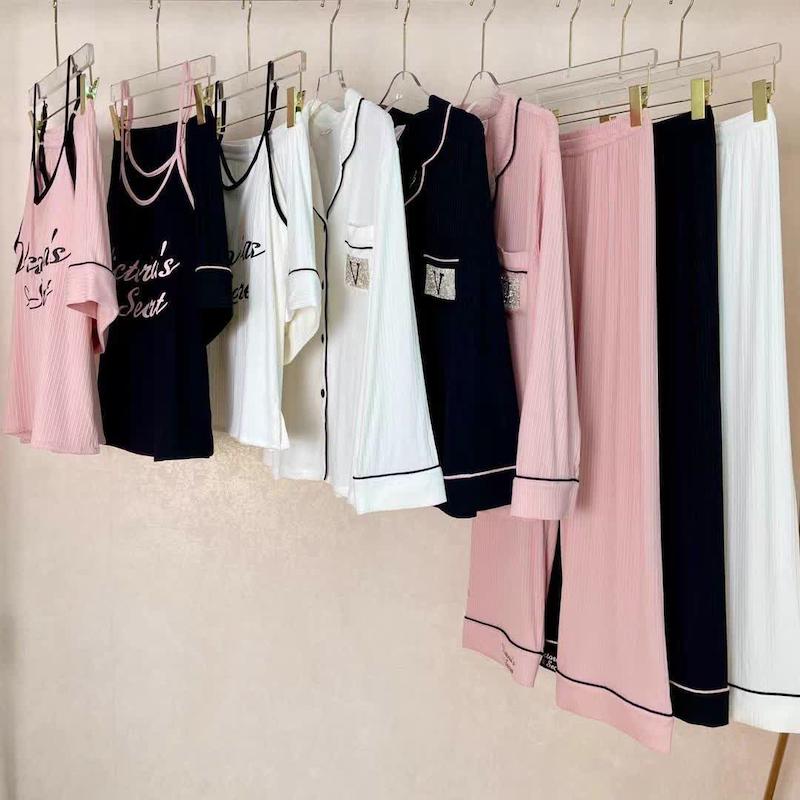 ست 4 تکه لباس خواب Victoria’s Secret _ white