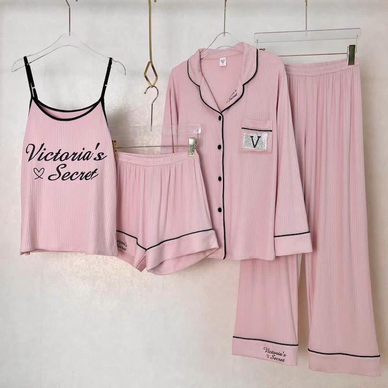 ست 4 تکه لباس خواب Victoria’s Secret_ pink