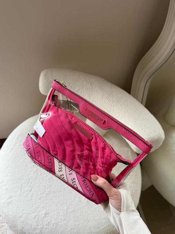 کیف ارایش سرخابی دوتکه _  Victoria’s Secret