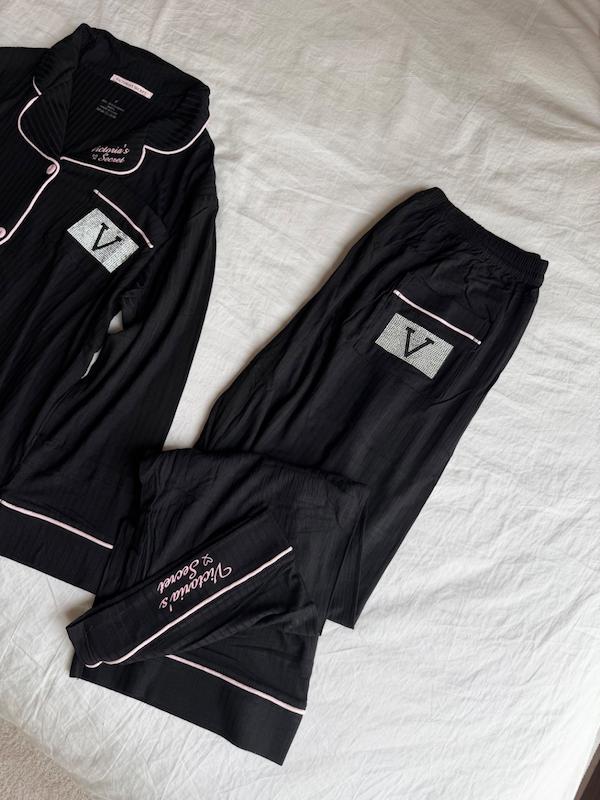 ست 4 تکه لباس خواب Victoria’s Secret _ black