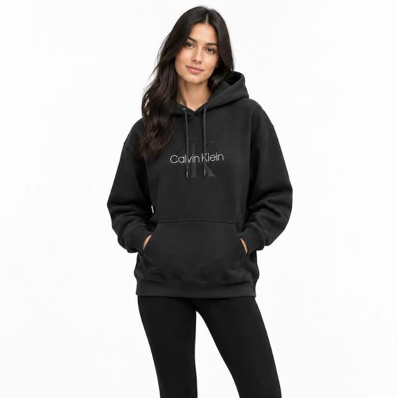 هودی مشکی کوتاه calvin klein