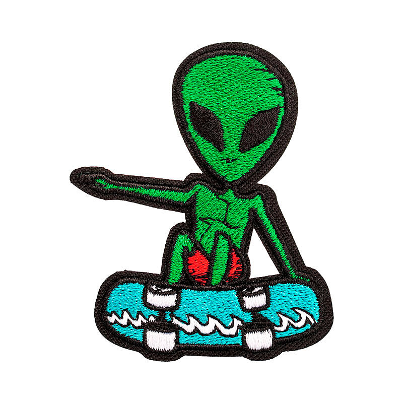 پچ گلدوزی آدم فضایی اسکیتر | Skater Alien