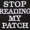 پچ گلدوزی stop reading (قابل تعویض)  