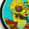 پچ گلدوزی گل های آفتابگردان ونگوک | Van gogh sunflower ( قابل تعویض ) 