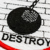 پچ گلدوزی نابود کردن | DESTROY ( قابل تعویض ) 