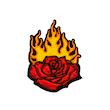 پچ گلدوزی گل رز | Rose on fire