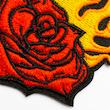 پچ گلدوزی گل رز | Rose on fire